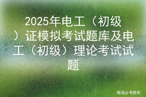 2025年电工（初级）证模拟考试题库及电工（初级）理论考试试题